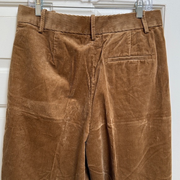 NWOT Banana Republic High Rise Wide Leg Pleated Corduroy Trousers Sz 12 - Picture 3 of 10